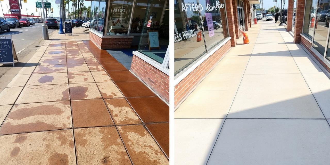 Commercial before and after
