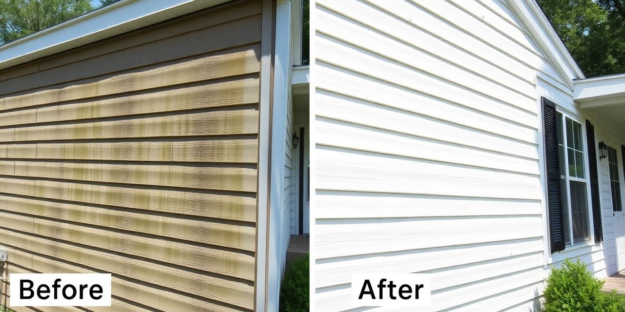 House Washing before and after